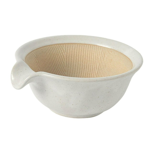 Tazón para moler comida para bebés, machacador, vajilla manual de cocina, utensilios de cocina japoneses clásicos multiusos para el hogar, mortero de