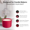thumbnail image 3 of Frascos de metal negros para velas True Candle de 8 oz, paquete de 24 con tapa, 3 of 7