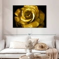 thumbnail image 2 of Elephant Stock Golden Rose Wall Art - Horizontal Canvas Wall Art - Living Room Wall Decor - Floral And Botanical Canvas - Black And Gold Decor - 45" x 30", 2 of 8