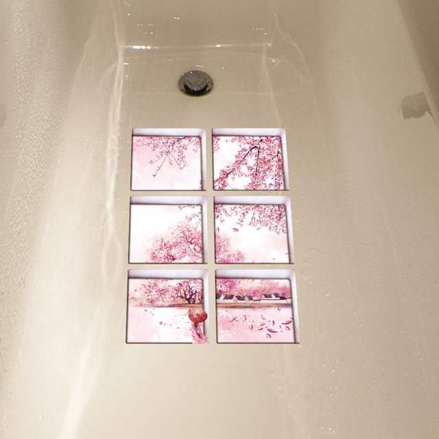Calcomanías antideslizantes para bañera Colco 6 Uds. 13x13cm