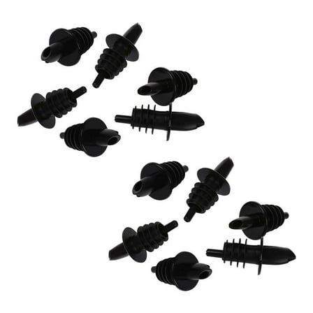 12Pcs Plastic Liquor Spirit Bottle Pourer Bar Wine Cocktail Drinks