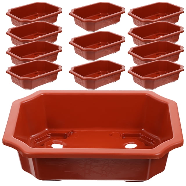 MasteelfCA 12Pcs Balcony Plant Container Home Decorative Small Flower Pots Thickened Flower Planter