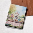 thumbnail image 5 of Happy Mother's Day West Highland White Terrier with Sweets and Flowers at a Picnic Travel Passport Wallet Westie Westy Dog Lover PU Leather Passport Holder Cover - 13005, 5 of 5