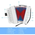thumbnail image 7 of Aibecy Accordion 7-Key 2-Bass for Beginners ABS Material Lightweight Button Instrument Hand-Eye Coordination Christmas Gift Stage Performance, 7 of 7