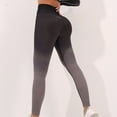 thumbnail image 2 of Leggings for Women Gradient Color Workout High Waist Hip Lifting Seamless Yoga Pants Running Gym Leggings (M, Black), 2 of 5
