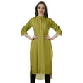 thumbnail image 1 of Moomaya Kurti Indien Imprimé Tunique en Coton pour Femmes Col Mandarin Longueur Genou Kurta, 1 of 6