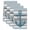 haze blue，Gray, variant on Nautical Anchor Kitchen Towels Set of 4, Ocean Grey Blue Stripes Simple Lines Absorbent Dish Towels for Kitchen, Microfiber Hand Towel, Quick Drying Tea Towel for Cleaning Decorative Dishcloths