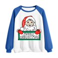 thumbnail image 4 of Qiopertar Mode Femmes Noël Imprimé Manches Longues Col Rond Chandail en Molleton Dames Hauts Blouse Offres de la Semaine Liquidation Moins de 5$ jusqu'à 90 % de Réduction, 4 of 5