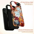 thumbnail image 4 of Hot Stuff Dice Collage Phone Case, Retro Flames and Billiard 8 Ball Artistic iPhone Cover, Trendy Protective Case for iPhone 17 16 15 14 13 12 11 Plus Pro Max Mini, 4 of 6