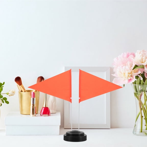 PTOOTP Festivals Mini Flag Holder 6Pcs Black Plastic