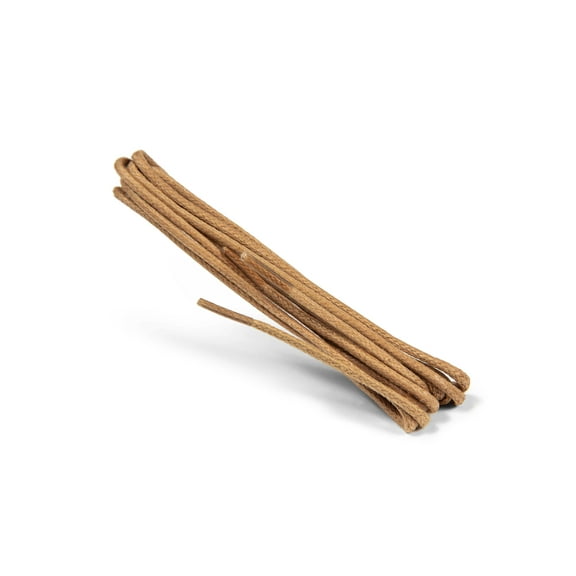 Kaps Waxed Round Thin Shoe Laces 2 mm 100% cotton