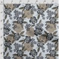 thumbnail image 3 of Soimoi Floral Print, Poly Taffeta Fabric Decor Sewing Fabric By The Yard- 56 Inch WideDecorative Fabric For Outdoor Upholstery, Umbrellas And Home Accents-Brown, 3 of 5