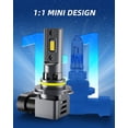thumbnail image 3 of 2 bombillas RCJ 9005 HB3, 100 W, 3000 LM, 6000 K, luz blanca fría, 3 of 7
