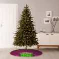thumbnail image 4 of Lsque Geometry Dash Print Christmas Tree Skirt with Ties and Velcro,Xmas Holiday Decorations, Adjustable Tree Skirt-36", 4 of 6