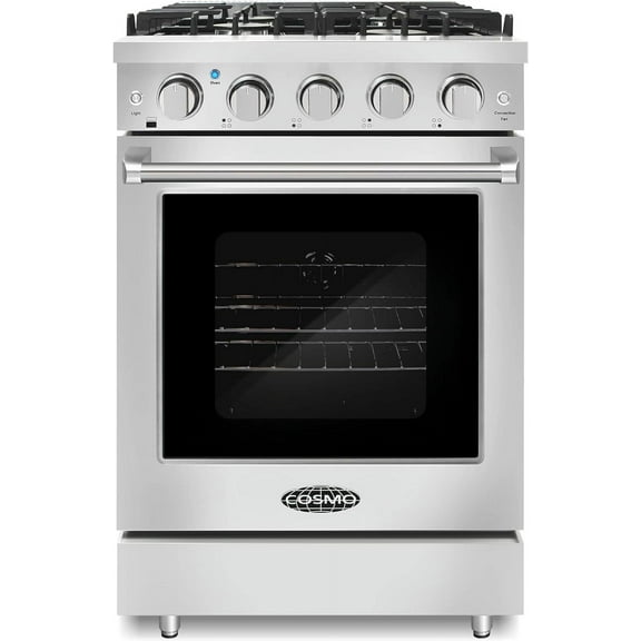24 in. Haven Collection 3.73 cu. ft. 4 Burner Gas Range in Stainless Steel