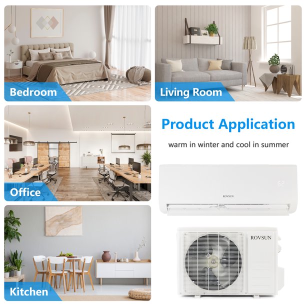 ROVSUN Wifi Enabled 12,000 BTU Mini Split AC/Heating System