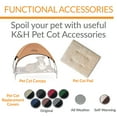 thumbnail image 6 of K&H Pet Products Original Pet Cot Replacement Cover (Cot Sold Separately) Green/Black Medium 32 X 25 Inches, 6 of 8