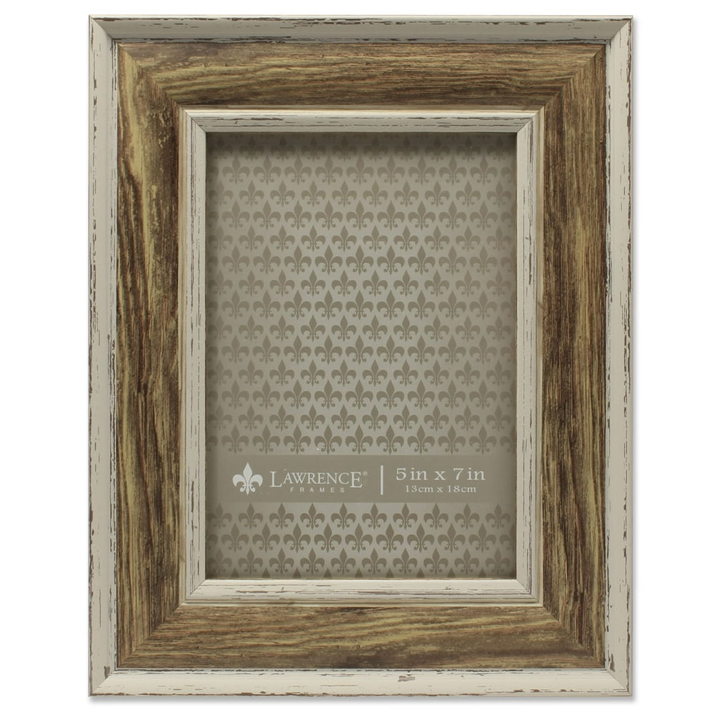 Lawrence Frames 5x7 Weathered Walnut Picture Frame - Domed Top 