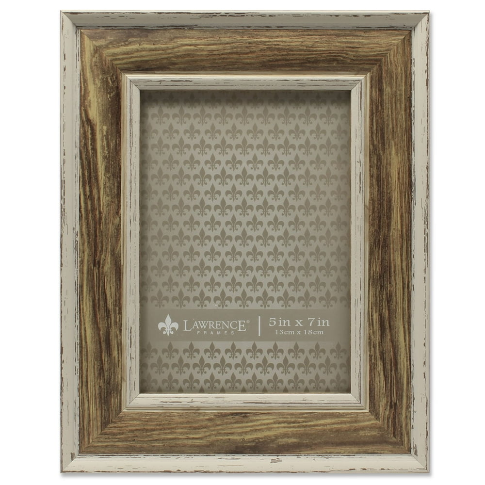 Lawrence Frames 5x7 Weathered Walnut Picture Frame - Domed Top