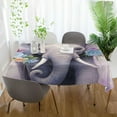 thumbnail image 6 of Coolnut Elephant Rectangle Tablecloth Waterproof Polyester Table Clothative Stain Resistant & Wrinkle Resistant Washable Table Cover for Dining Table/Party/Camping 60x90 Inch Decor Gift, 6 of 7
