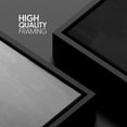 thumbnail image 5 of IDEA4WALL Framed Canvas Wall Art Black And White Abstract Modern Art Mid-Century Geometric Shapes Landscape Artwork Print Contemporary for Living Room, Bedroom, Office - 24"x36" Black, 5 of 5