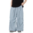 thumbnail image 2 of Angala Big Boys Outdoor Pants Wide Leg With Pockets Fall Casual Boys Baggy Trousers Size 14-15 Years Blue, 2 of 5