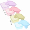 thumbnail image 7 of 4 PCS Food Storage Containers with Airtight Lids Small Plastic Meal Prep Boxes Dishwasher Microwave Safe Pink Blue Purple Green, 7 of 7