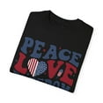 thumbnail image 3 of Peace Love Freedom America Comfort Colors Unisex Fourth of July Shirt, 3 of 7