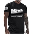thumbnail image 1 of Mens Independence Day T-Shirts USA Flag Graphic T-Shirts Short Sleeve American Patriotic Vintage T Shirt 4XL, 1 of 4