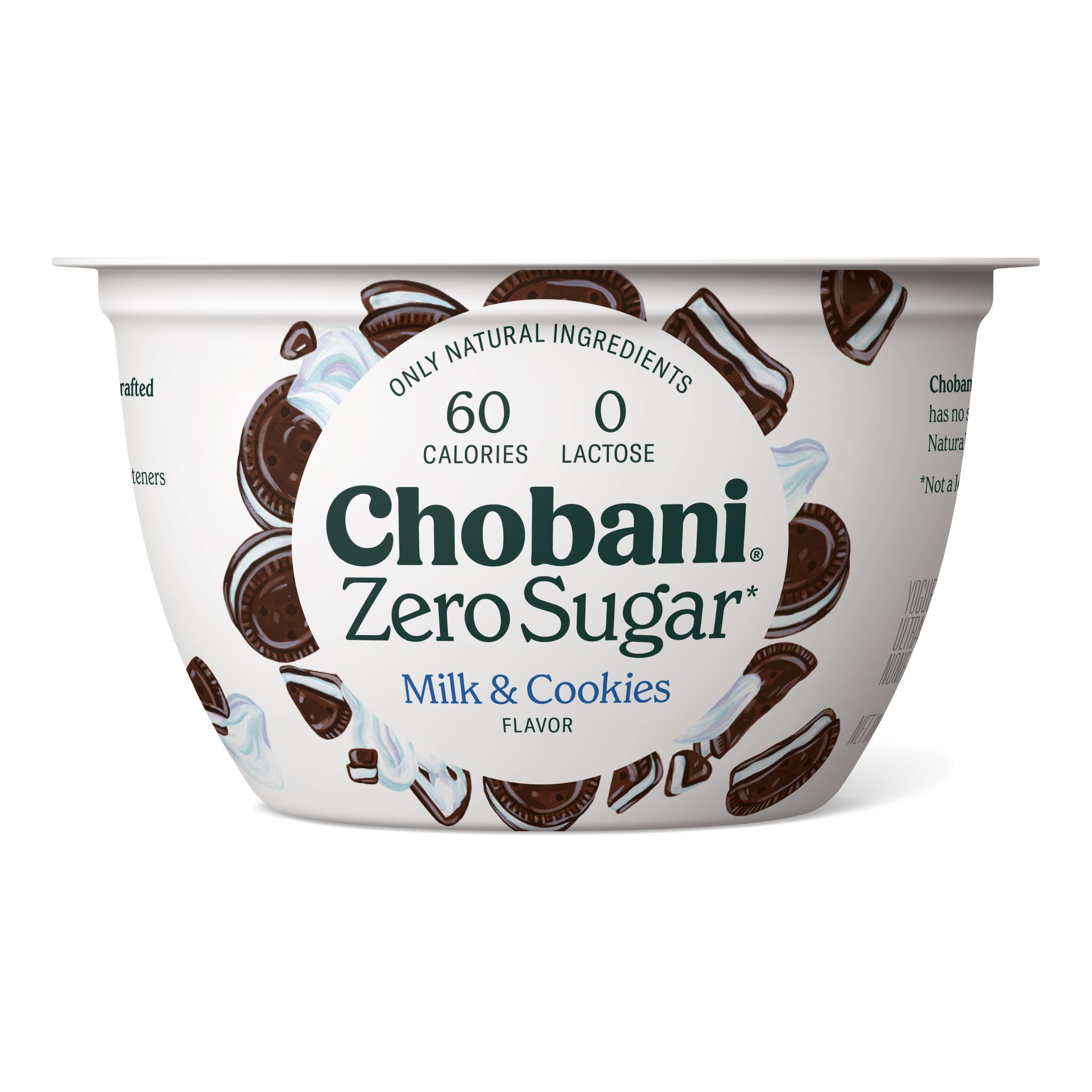 Chobani with Zero Sugar, Sugar Free Greek Yogurt, Milk & Cookies, 5.3 oz