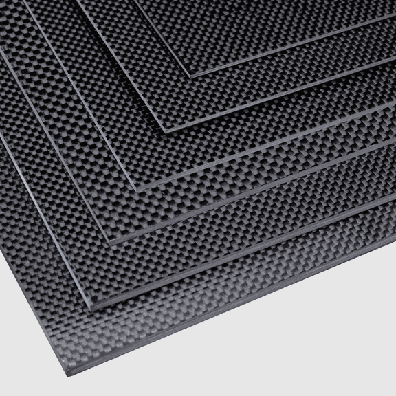 100X250X1.0MM Carbon Fiber Sheet 100% 3K Carbon Fiber Laminate Plate Plain Weave Panel Sheet 1.5MM Thickness Glossy Finish