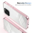 thumbnail image 4 of JTCASES for iPhone 11 Pro Max Case, Crystal-clear Transparent Backplane Anti-slip Plating Frame Military Grade Drop Resistant Shockproof for iPhone 11 Pro Max(6.5" 2019), Pink, 4 of 8