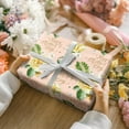 thumbnail image 4 of Mother's Day Wrapping Paper Roll, Happy Mother's Day Lettering, Yellow Floral Party Gift Wrap for Women, Mom, 17 inches x 16.4 Feet (23.2 sq.ft.), 4 of 17