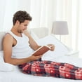 thumbnail image 5 of Naloa Heart Plaid Pajama Pants Men, PJ Bottoms, Sleep & Lounge Pants-Medium, 5 of 6