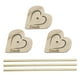 thumbnail image 3 of Paquete de 6 soportes de madera para donas, reutilizables, exquisitos, firmes, fáciles de instalar, decoración del hogar, soportes de donas para mesa de postre Inevent HA012551-00, 3 of 7