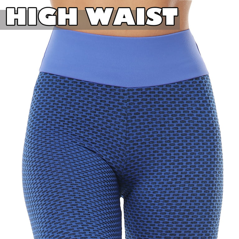 QRIC Women's High Waist Yoga Pants Seamless Ruched Booty Leggings