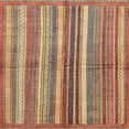 thumbnail image 1 of Ahgly Company Indoor Square Abstract Fire Brick Red Abstract Area Rugs, 8' Square, 1 of 6