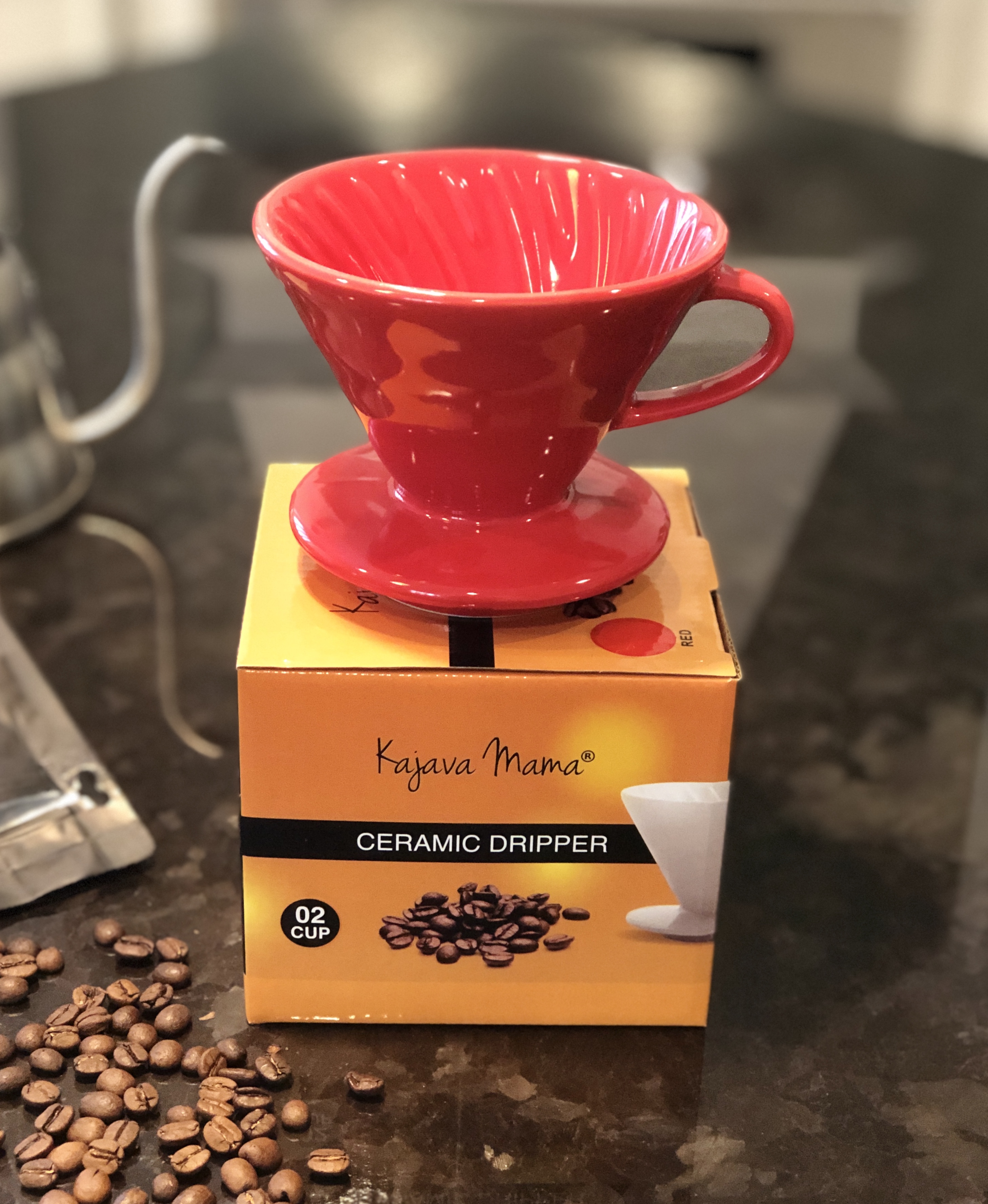 Kajava Mama Pour Over Coffee Dripper Ceramic Slow Brewing Accessories