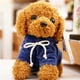 thumbnail image 5 of FELTECHELECTR Peluche de caniche de imitación de 25 cm para niños (marrón y color de ropa al azar), 5 of 7