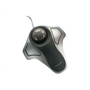 Kensington Optical Orbit Trackball Mouse, Two-Button, Black/Silver