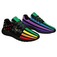 thumbnail image 5 of Unisex Rainbow Sneakers, LGBT Shoes for Men Women Lightweight Breathable Running Shoes Black Size 8, 5 of 7