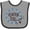 Heather and Black, variant on Inktastic Alaska Girl Forget-me-not Flower Girls Baby Bib