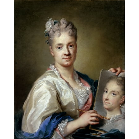 Uffizi Gallery - Carriera Rosalba Self-Portrait 1715 18Th Century Pastel Italy Tuscany Florence Uffizi Gallery Everett CollectionMondadori Portfolio Poster Print