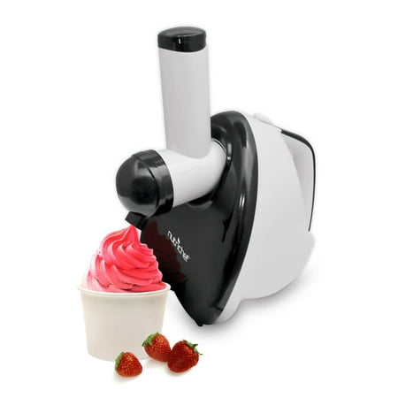 NutriChef PKELS80 - 2-in-1 Dessert Maker + Salad Maker, Soft Serve Food Blender (Frozen Yogurt / Ice Cream / Sorbet / Smoothie / Juice