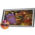 thumbnail image 2 of Cuadros Decorativos 5D bricolaje taladro cuadrado completo diamante pintura dragón Kit hogar decoración arte artesanía Wdftyju de costura negro 4 estilos, 2 of 9