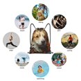 thumbnail image 6 of Balery Vintage Colorful Flower Puppy Pattern Drawstring Backpack Bag Sport Gym Sackpack Cinch Bags Pattern Drawstring Backpack Bag Sport Gym Sackpack Cinch Bags -Small, 6 of 6