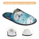 thumbnail image 3 of Fotbe Watercolor Turtle4 Pantuflas Peludas para Mujer con Estampado, Zapatillas de Peluche, Zapatos de Invierno para Casa, Uso Interior y Exterior-Large, 3 of 8