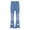 Type C, variant on Kids Girls Ruffle Flare Raw Hem Denim Pants High Waisted Bell Bottom Jeans Casual Trousers Type G 100/L