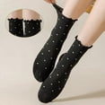 thumbnail image 7 of Women's Ruffle Socks,Casual Cute Ankle Socks Breathable Knit Cotton Soft Frilly Crew Socks for Women 6 Pack, 7 of 7