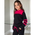 thumbnail image 1 of Conjunto sudadera infantil bicolor con capucha (4 a 14 años) Tendencia Otoño e Invierno Deng Xun unisex, 1 of 2